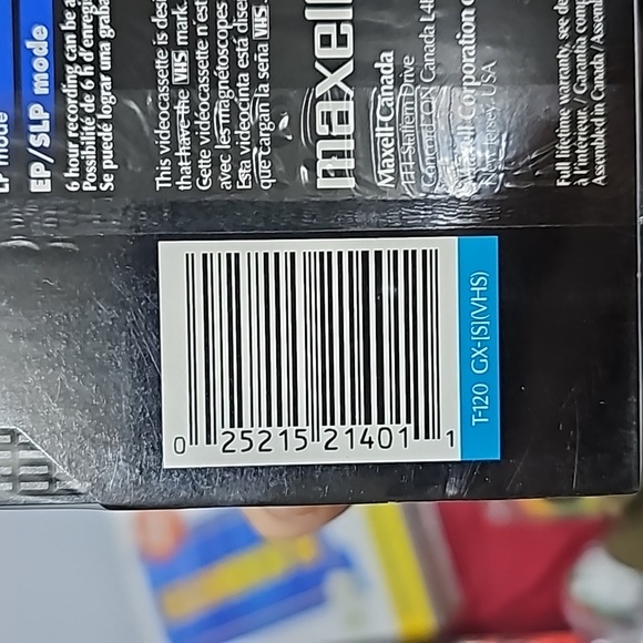 Sealed Maxell GX-Silver T-120 6 hour cassettes 3 pack - Picture 4 of 4